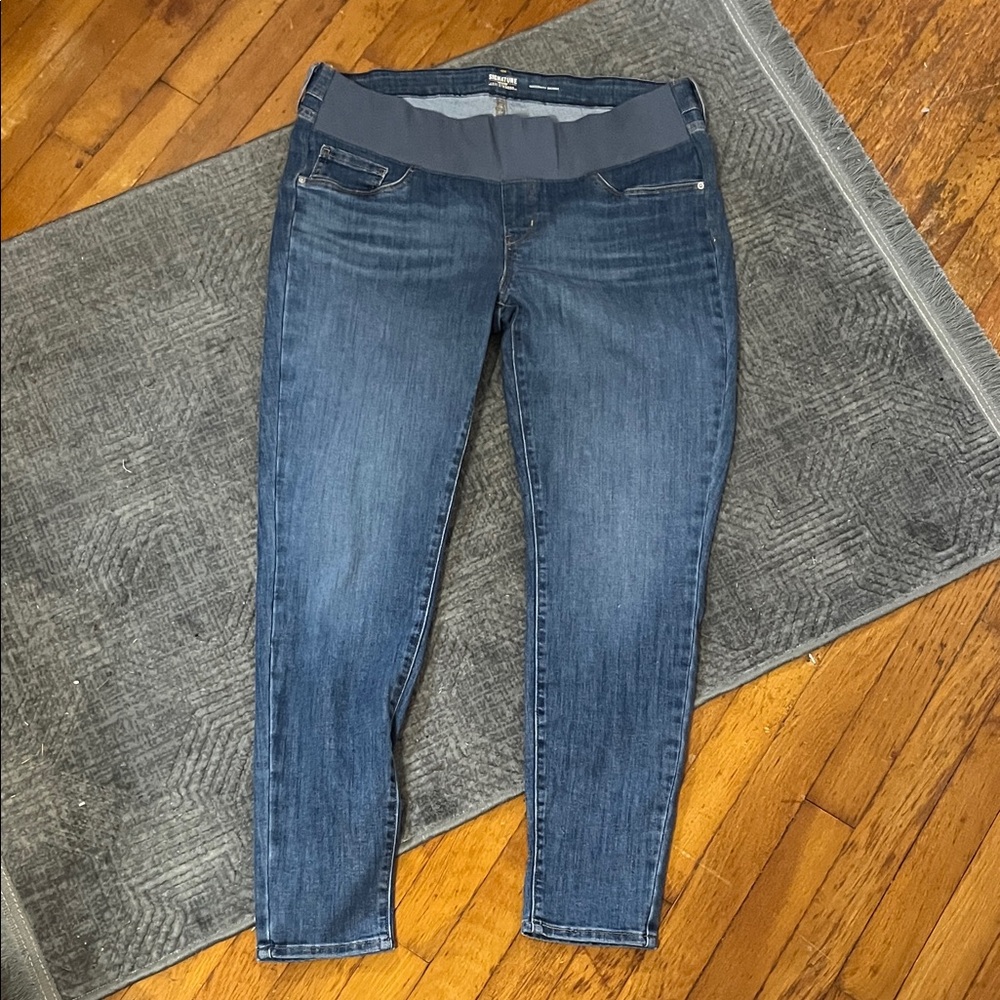 Signature by Levi Strauss blue maternity jeggings XL